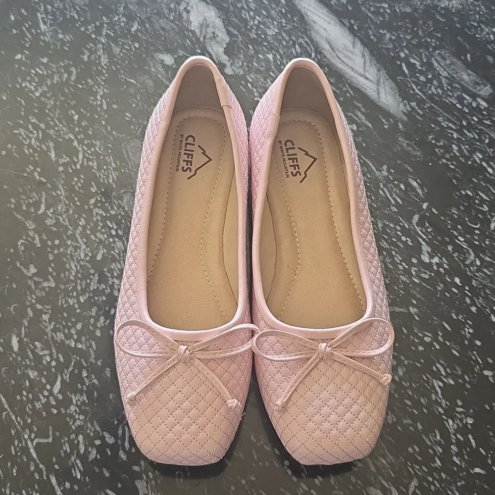BRAND NEW CLIFFS BY WHITE MOUNTAIN WOMEN'S QUILTED BALLET FLAT G3